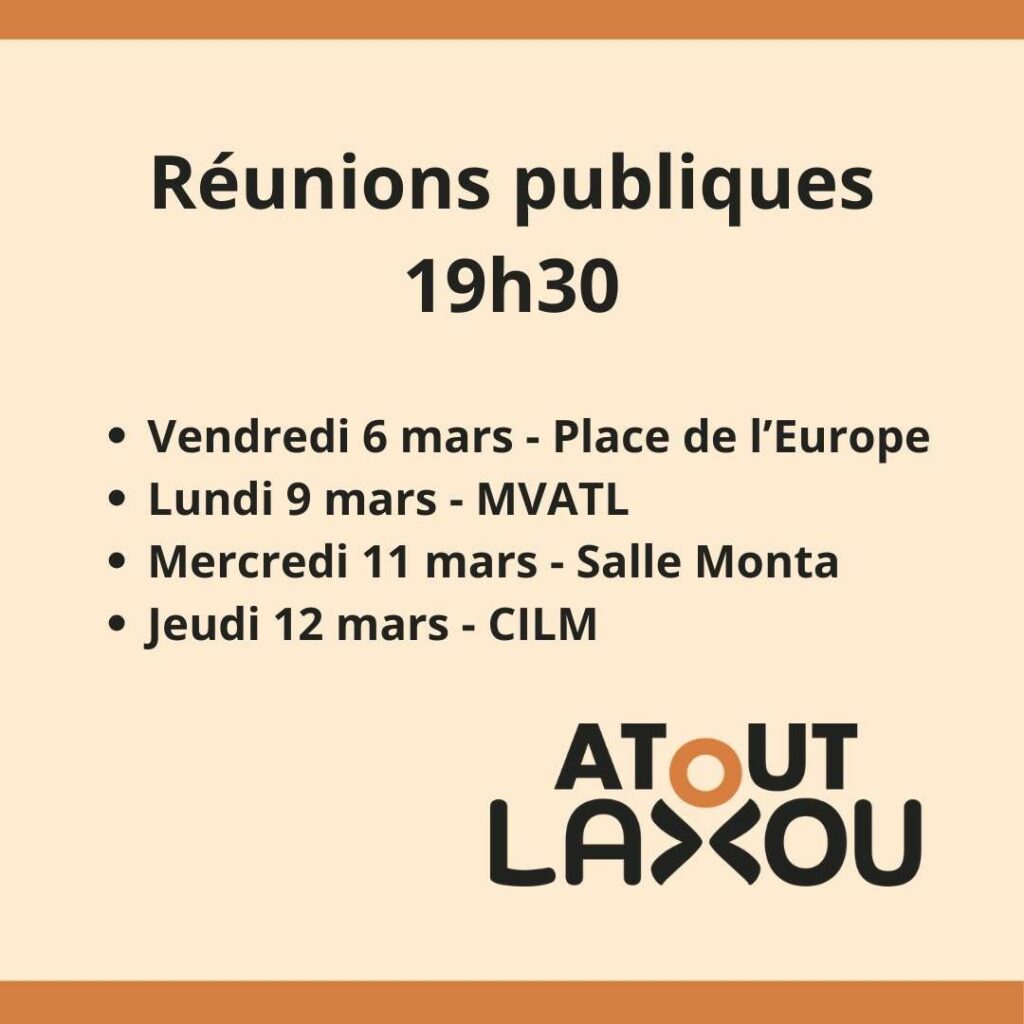 réunions publiques